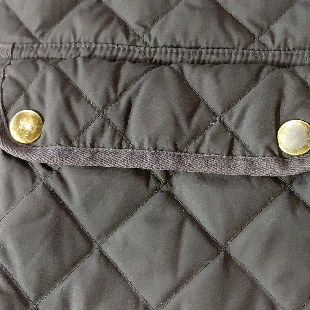 J. Crew Black Quilted Field Jacket